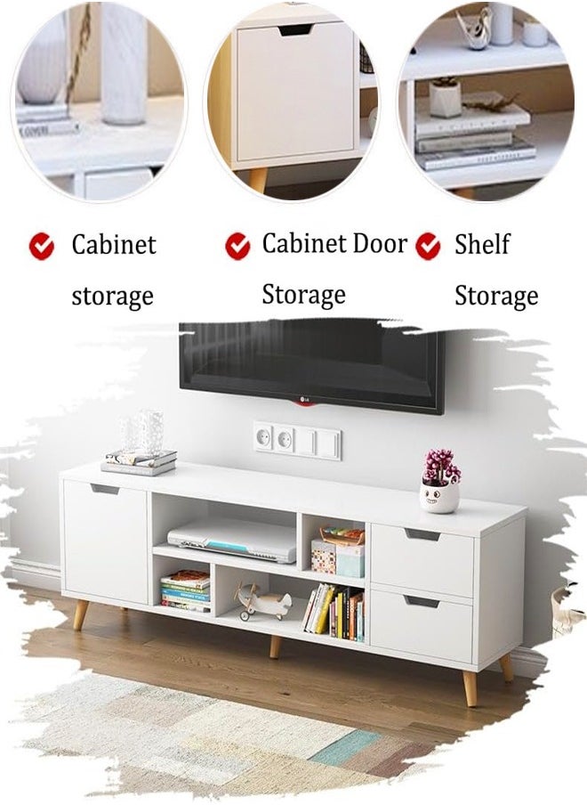 fashionhome Upgraded Modern Simple Storage Shelves and TV Cabinet Combination Set Table For Home Living Room Furniture 140 x 30 x 38 cm  - Image 5