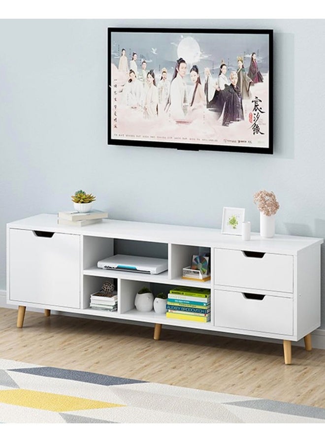 fashionhome Upgraded Modern Simple Storage Shelves and TV Cabinet Combination Set Table For Home Living Room Furniture 140 x 30 x 38 cm  - Image 4