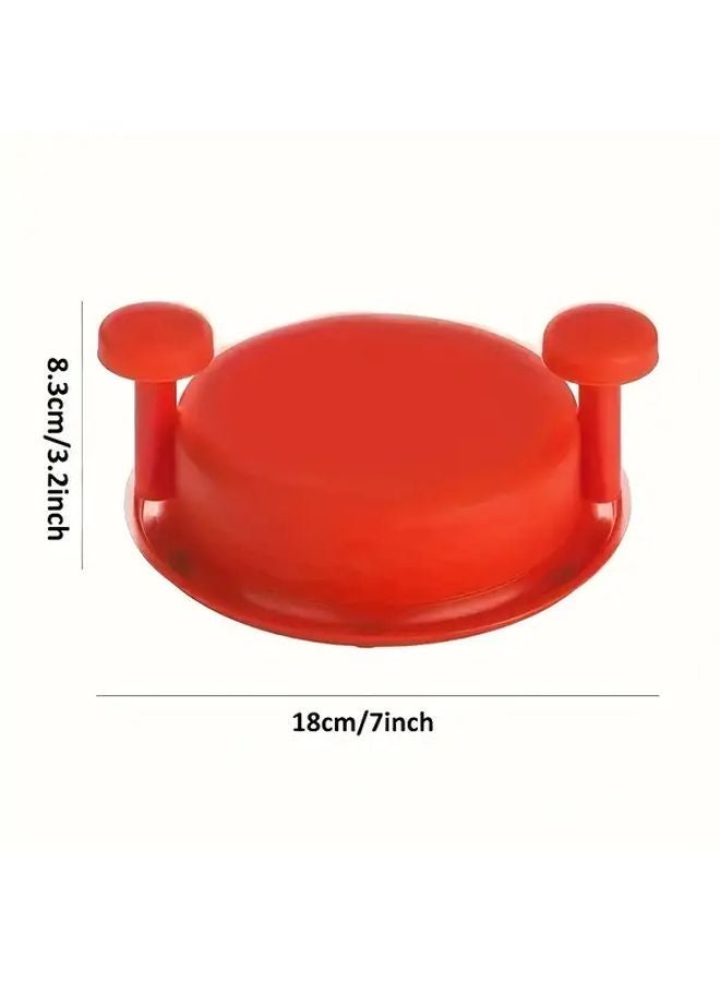 Red Chicken Shredder Tool With Handle Non Slip Base Manual Kitchen Gadget For Beef Chicken - Image 3