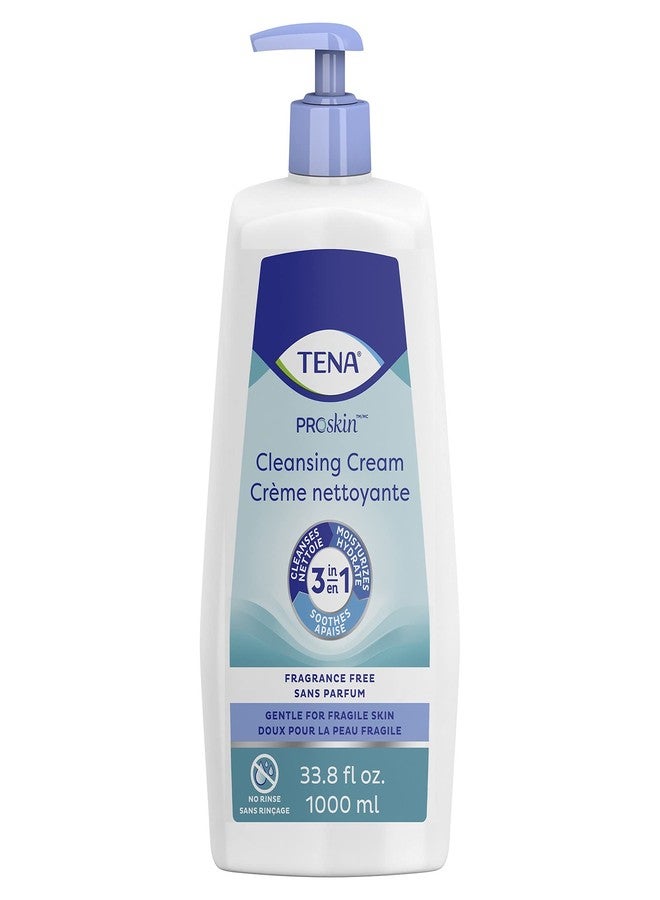 TENA ProSkin Cream Rinse-Free Body Wash Pump Bottle Unscented 33.8 oz. 64415 1 Ct - Image 1