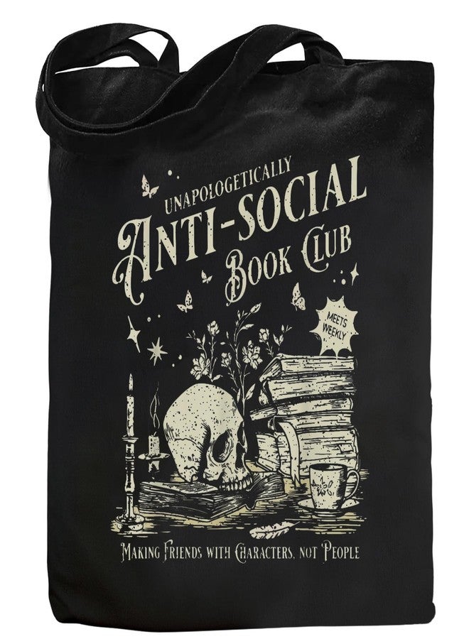Kimoli Book Lovers Gifts Cute Book Club Gifts Canvas Tote Bag for Women Reading Lovers Accessories Shopping Bag for Readers, Bookish, Author - Image 1