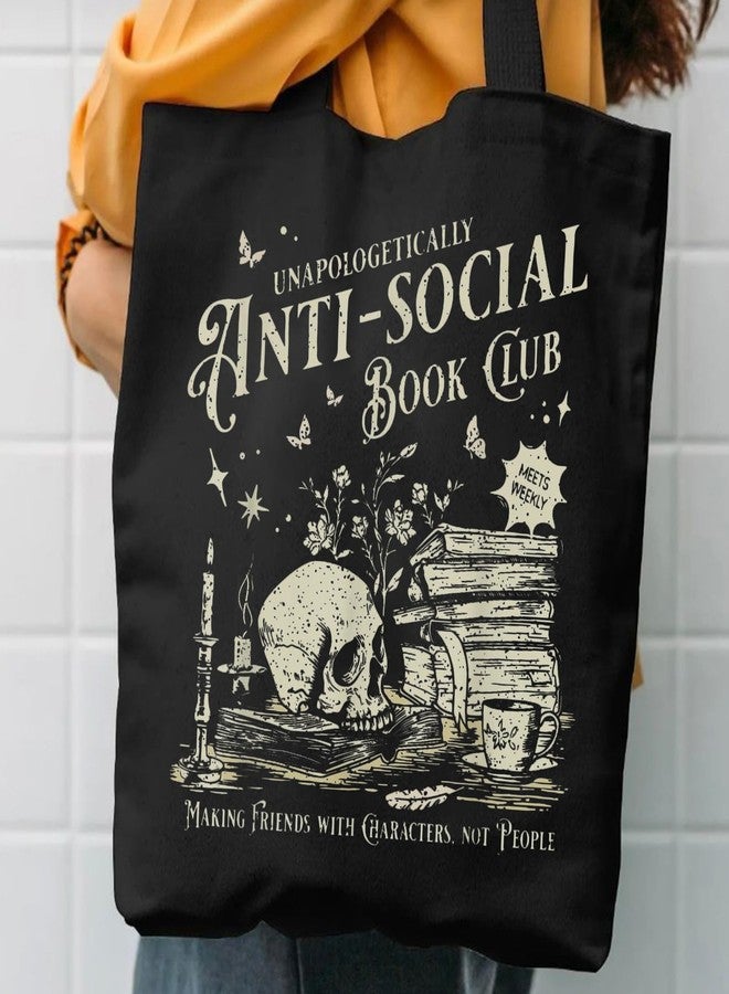 Kimoli Book Lovers Gifts Cute Book Club Gifts Canvas Tote Bag for Women Reading Lovers Accessories Shopping Bag for Readers, Bookish, Author - Image 2