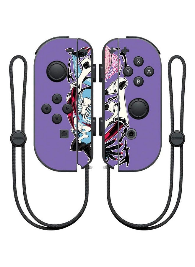 مايتي سكينز غلاف Mightyskins متوافق مع وحدة تحكم Nintendo Joy Con Skeleton Girl | غطاء ملتف واقٍ ومتين وفريد من نوعه من الفينيل | سهل التطبيق والإزالة وتغيير الأنماط | صنع في الولايات المتحدة الأمريكية - Image 1
