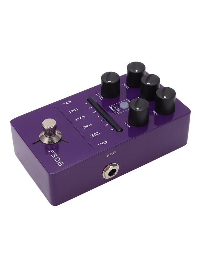 Thoraya Guitar Effect Pedal Metal Purple 1/4in Interface Parameters Savable Single Effect Pedal DC 9V  - Image 4