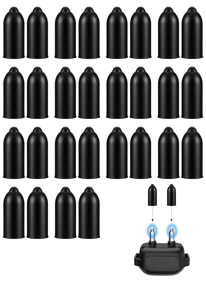 KFHENSOMR 30 Pcs Shock Collar Prongs Replacement, Anti Bark Collars Caps Training Collar Column Conductive Rubber Replacement Silicone Covers for Puppy Dogs Stop Barking - Image 1