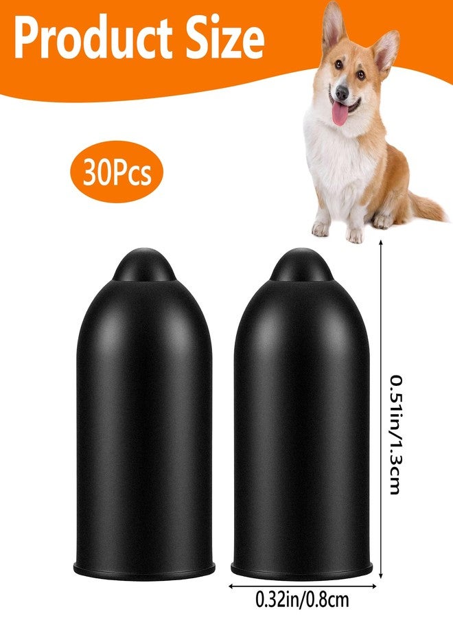 KFHENSOMR 30 Pcs Shock Collar Prongs Replacement, Anti Bark Collars Caps Training Collar Column Conductive Rubber Replacement Silicone Covers for Puppy Dogs Stop Barking - Image 2