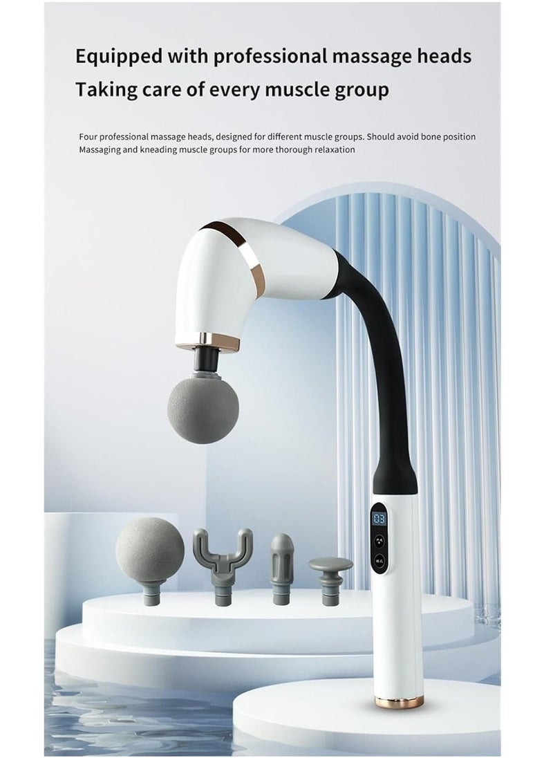 TIGER Revolutionary U-Shaped Back Massager with Extended Handle – Deep Tissue Pain Relief Massage Gun for Neck, Shoulders, Legs & Full Body – Powerful Handheld Massage Tool for Relaxation, Stress Relief & Muscle Recovery – Perfect for Home Use and Post-Workout Relief - Image 3