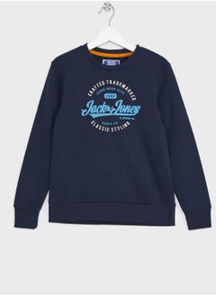 Kids Logo Crew Neck Sweatshirt