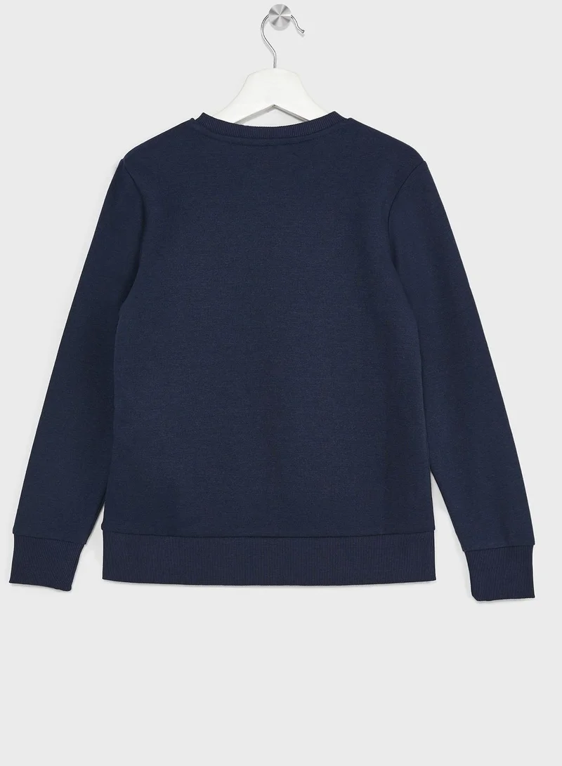 Jack & Jones Junior Kids Logo Crew Neck Sweatshirt