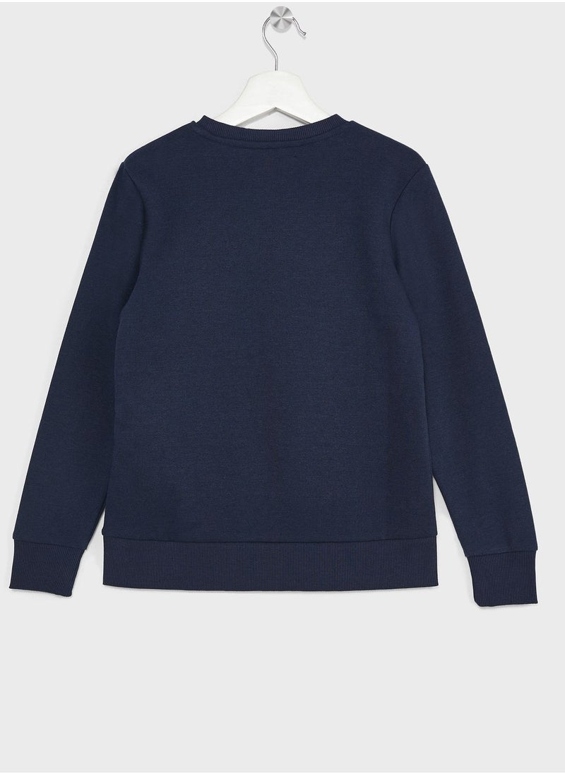 Jack & Jones Junior - Kids Logo Crew Neck Sweatshirt - Image 1