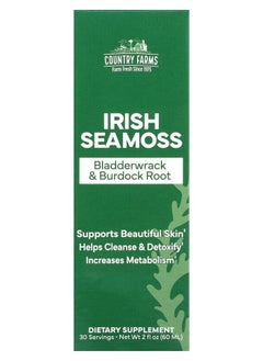 COUNTRY FARMS Irish Sea Moss Bladderwrack & Burdock Root 2 fl oz (60 ml) 
