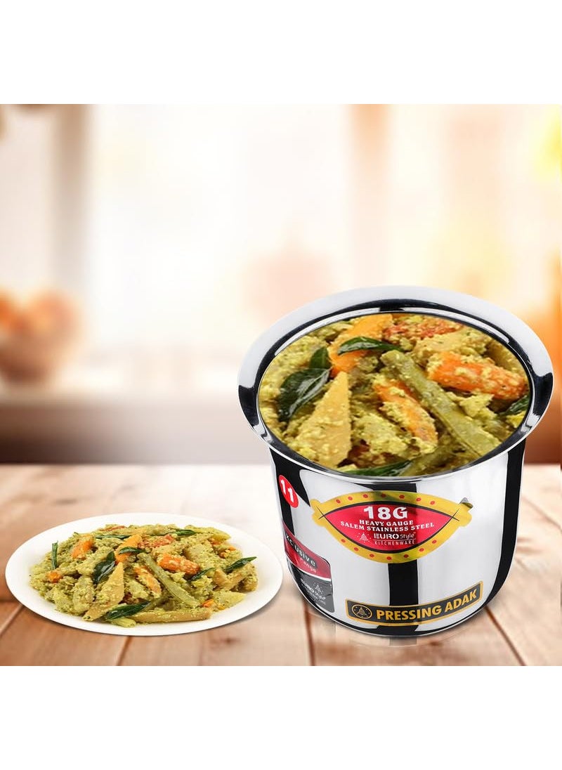 EUROstyle KITCHENWARE COOK WITH COMFORT Eurostyle Adak Stainless Steel Pot Cookware 14L Capacity Silver EUS_P_Adak_14L  - Image 5