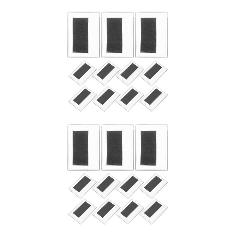 20 pcs Clear Magnetic Frames Magnetic Picture Frames Clear Photo Holders for Refrigerator Frames - Image 1