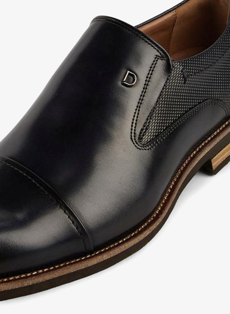 DUCHINI Men'S Leather Solid Slip-On Loafers - Image 5