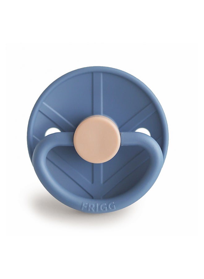 FRIGG Little Viking Silicone Baby Pacifier 0-6M 1-Pack Harald Ocean View - Size 1
