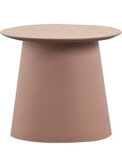 Daamudi Daamudi KAI Round Table, Minimalist Center Table or Coffee Table for Home & Office, Low Sofa Side Table, End Table, Couch TeaTable for Living Room, Bedroom or Office Space (PINK, SMALL) 