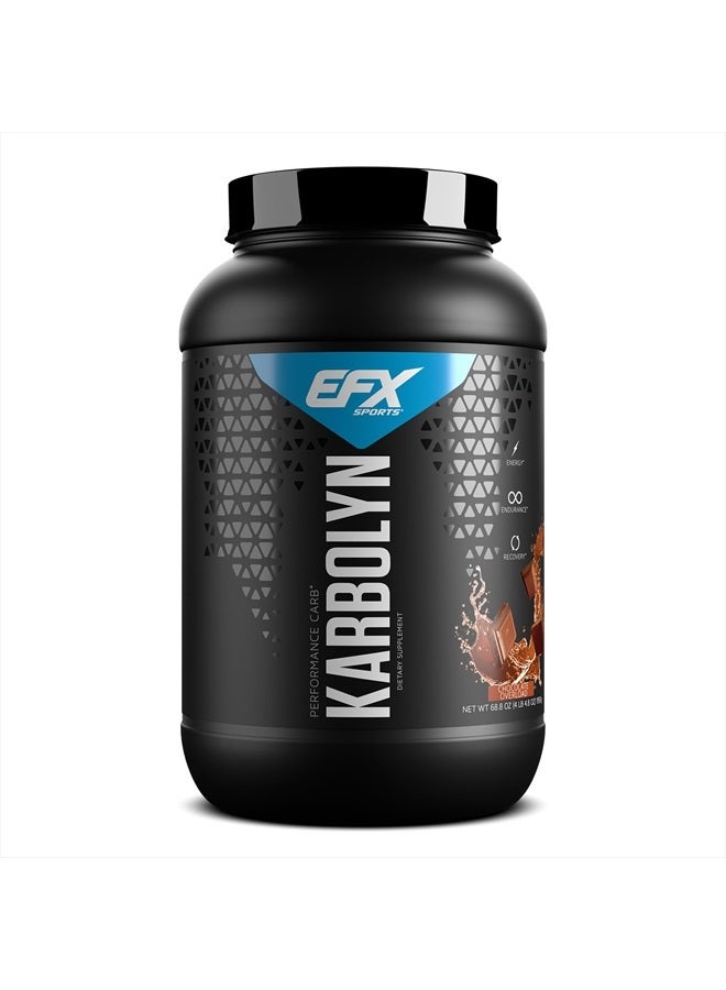 EFX SPORTS Karbolyn Fuel | Fast-Absorbing Carbohydrate Powder | Carb Load, Sustained Energy, Quick Recovery | Stimulant Free | 37 Servings (Chocolate Overload) - Image 1