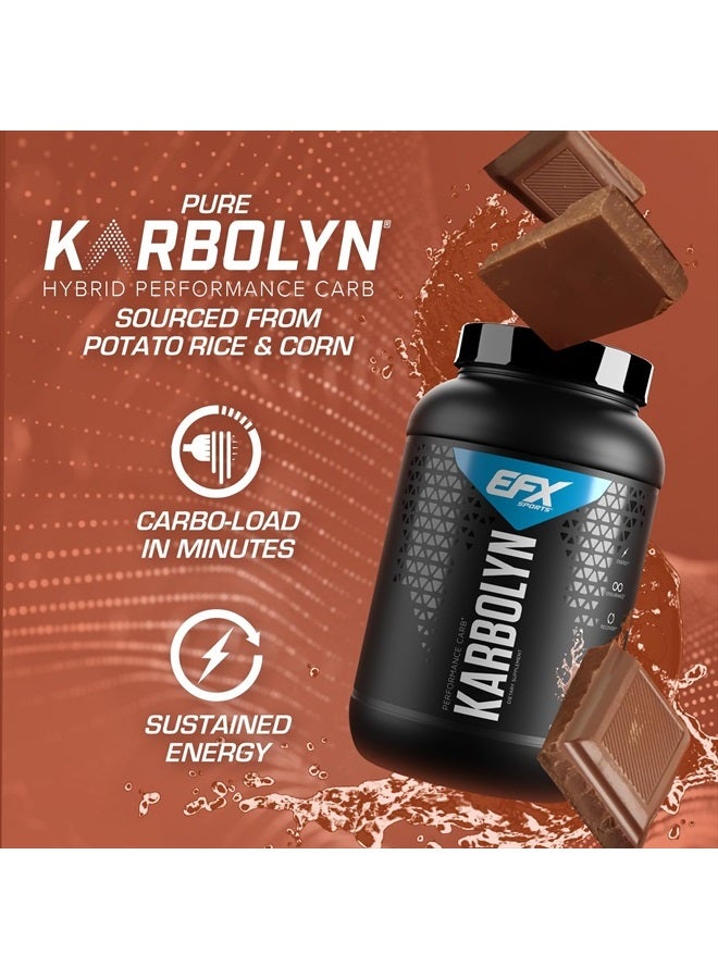 EFX SPORTS Karbolyn Fuel | Fast-Absorbing Carbohydrate Powder | Carb Load, Sustained Energy, Quick Recovery | Stimulant Free | 37 Servings (Chocolate Overload) - Image 3