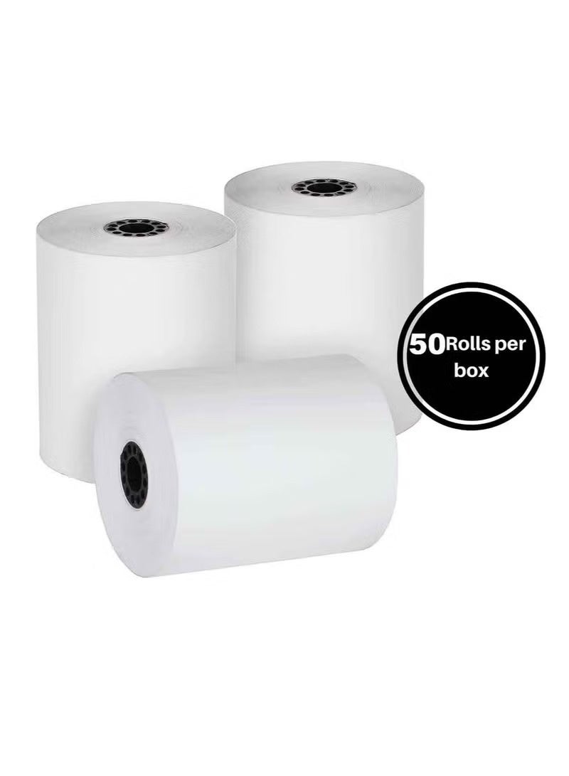 Paper POS receipt roll 80x80mm thermal roll paper 50 roll - Image 1