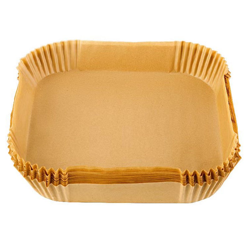 Croask 7.9 inch Air Fryer Disposable Paper Liner for Instant Vortex,100 Pcs Square Parchment Liners for Cosori,Air Fryer Accessories,Non-stick - Image 1