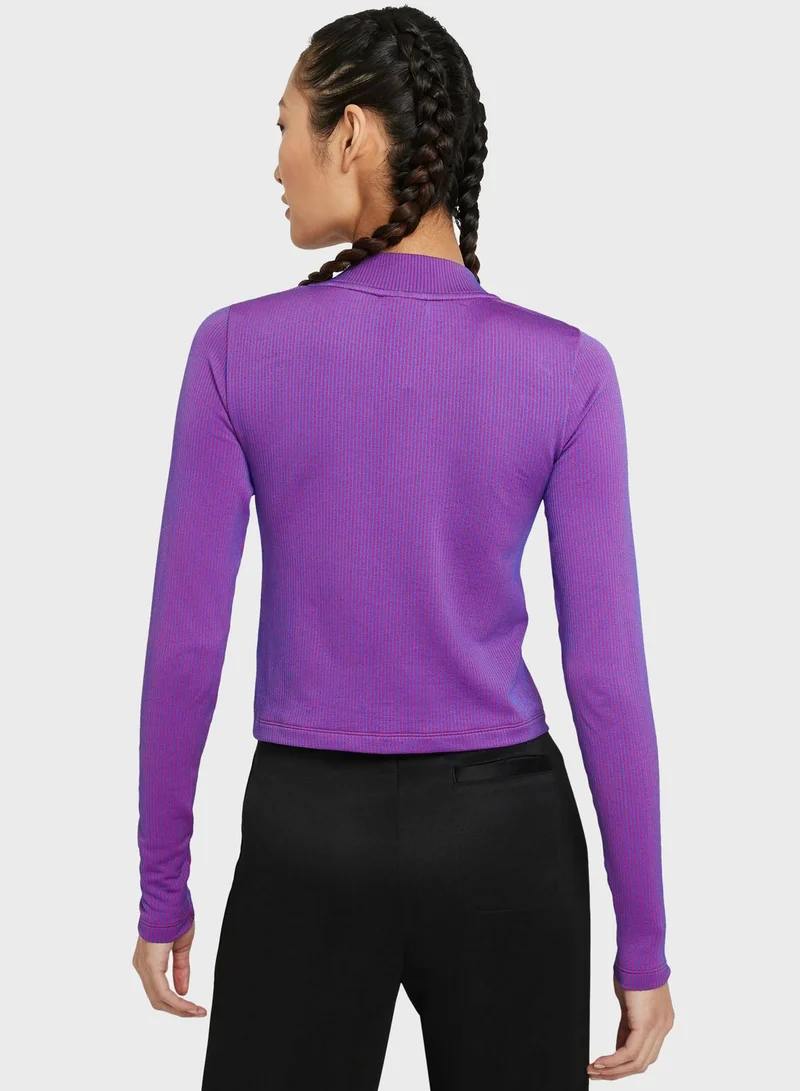 Nike NSW Air Mock Ribbed T-Shirt