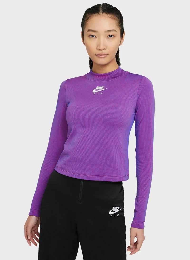 Nike NSW Air Mock Ribbed T-Shirt