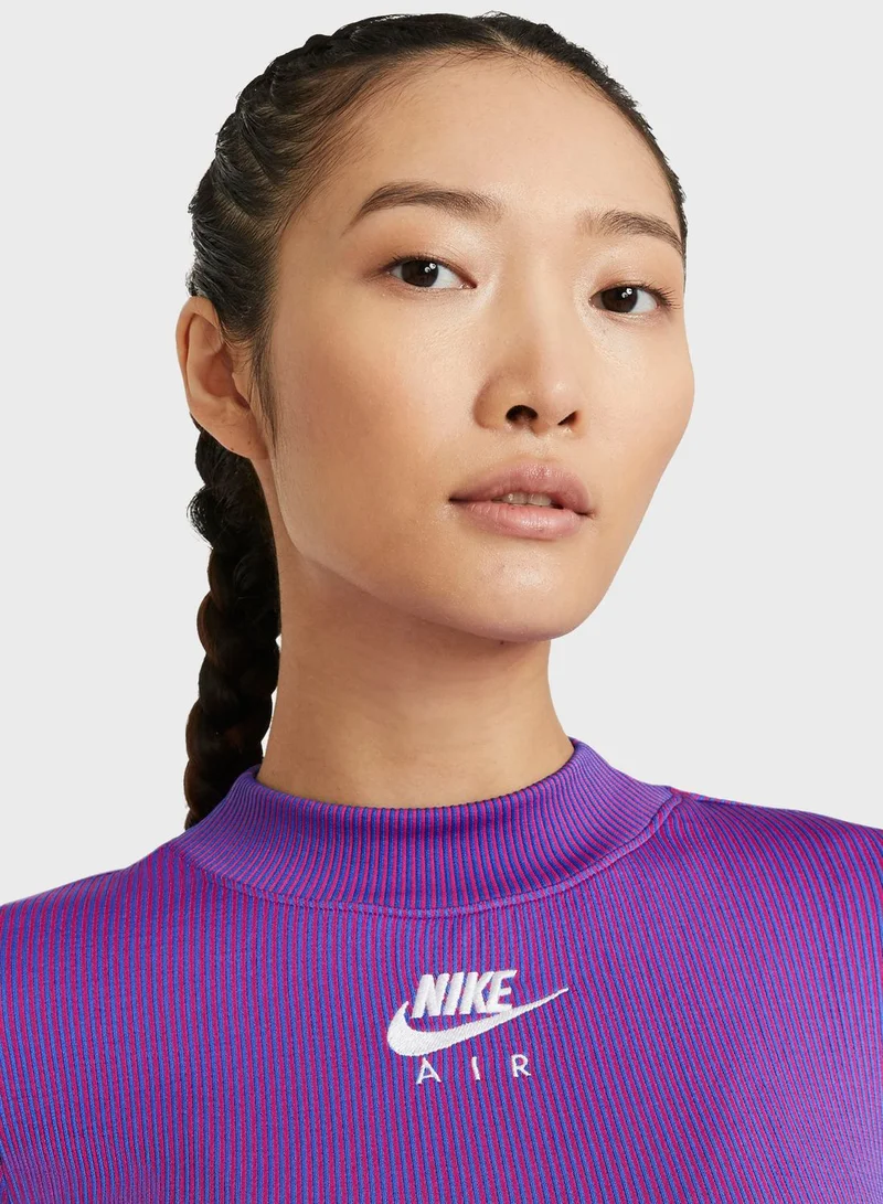 Nike NSW Air Mock Ribbed T-Shirt