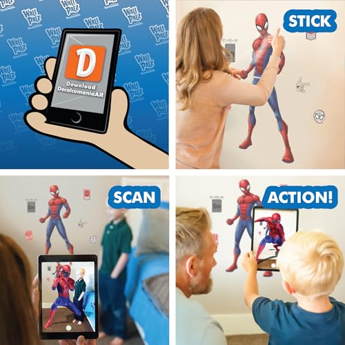 WALL PALZ Marvel Spider-Man Wall Decal by Wall Palz, 25'' Vinyl Sticker with 3D Augmented Reality Interaction, Superhero Themed Room Decor for Boys - Image 3