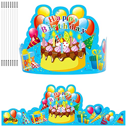 JTIEO 35Pack Birthday Party Crowns for Kids Paper School Classroom Hats and VBS Supplies - Image 1