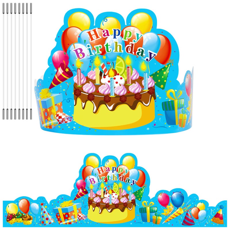 JTIEO 35Pack Birthday Party Crowns for Kids Paper School Classroom Hats and VBS Supplies - Image 2