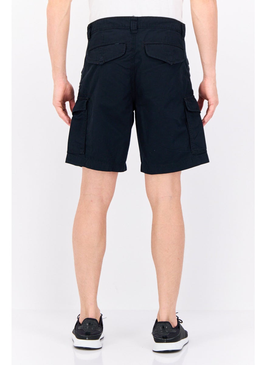 Penfield Men Brand Logo Cargo Shorts, Black  - Image 2