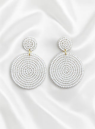 Ready For Chai Handmade round Beaded Earrings –  Statement Jewelry for Women, Boho Chic Dangle Earrings white - pzsku/ZB554F358E4FA89C737D4Z/45/1757868695/db2036a1-2a1b-4dc9-b37f-20f9e37f6db2