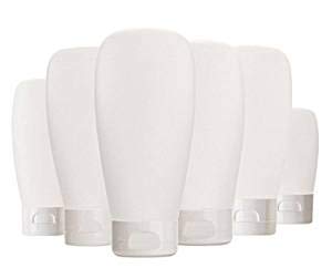 Quupy 12PCS 150ML/5oz Empty Clear Refillable Cosmetic Soft Tube Squeeze Bottle With Flip Cap Makeup Container Shampoo Facial Cleanser Body Cream Bath Container Portable Cosmetics Travel Set For Women Lady - Image 1