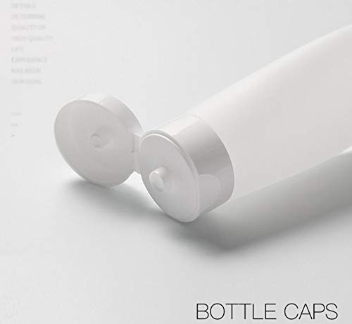 Quupy 12PCS 150ML/5oz Empty Clear Refillable Cosmetic Soft Tube Squeeze Bottle With Flip Cap Makeup Container Shampoo Facial Cleanser Body Cream Bath Container Portable Cosmetics Travel Set For Women Lady - Image 3