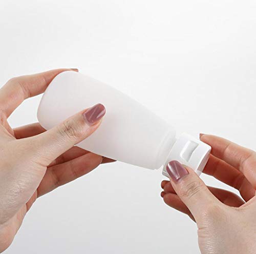 Quupy 12PCS 150ML/5oz Empty Clear Refillable Cosmetic Soft Tube Squeeze Bottle With Flip Cap Makeup Container Shampoo Facial Cleanser Body Cream Bath Container Portable Cosmetics Travel Set For Women Lady - Image 2