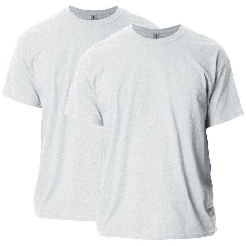 Gildan Adult Ultra Cotton T-Shirt, Style G2000, Multipack, Ash Grey (2-Pack), Small - Image 1