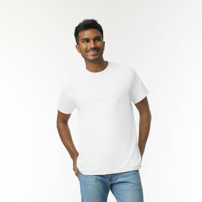 Gildan Adult Ultra Cotton T-Shirt, Style G2000, Multipack, Ash Grey (2-Pack), Small - Image 2
