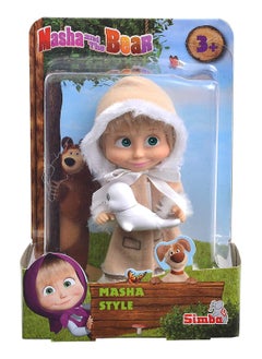 Masha and The Bear Masha and The Bear Style Doll 12cm - 1 Piece Only, Assorted/Style May Vary  - Image 3