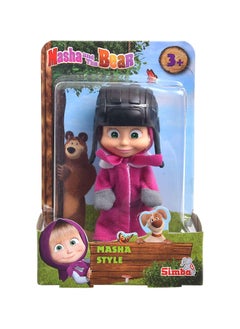 Masha and The Bear Masha and The Bear Style Doll 12cm - 1 Piece Only, Assorted/Style May Vary  - Image 1