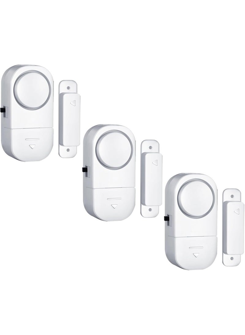 Door and window alarm bell, child safety door alarms, wireless anti-theft door and window alarm - home window and pool alarms (3-pack) - Image 1