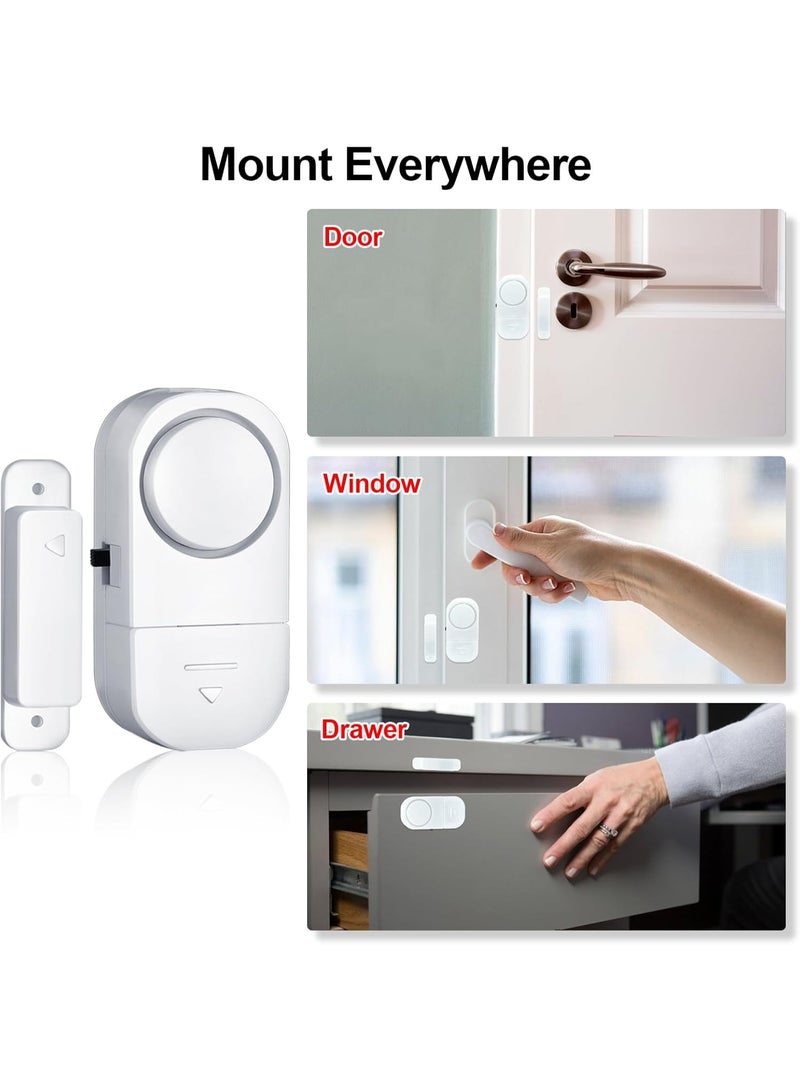 Door and window alarm bell, child safety door alarms, wireless anti-theft door and window alarm - home window and pool alarms (3-pack) - Image 2