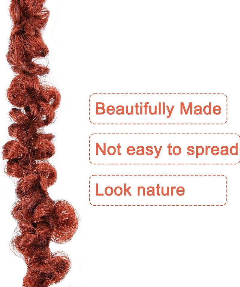 ZRQ 30 Inch Ginger Butterfly Locs Crochet Hair Extensions - Image 5