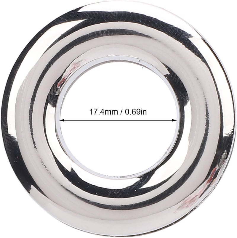Eyelets Grommets, 17.4mm Inner Diameter, Silver Color Alloy, 10PCS Round Double Sided Crimping Boot Grommet - Durable Alloy Construction, Easy Installation, Ideal for Clothing an - Image 3