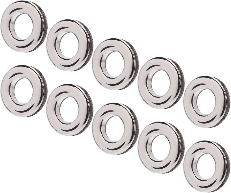 Eyelets Grommets, 17.4mm Inner Diameter, Silver Color Alloy, 10PCS Round Double Sided Crimping Boot Grommet - Durable Alloy Construction, Easy Installation, Ideal for Clothing an - Image 2