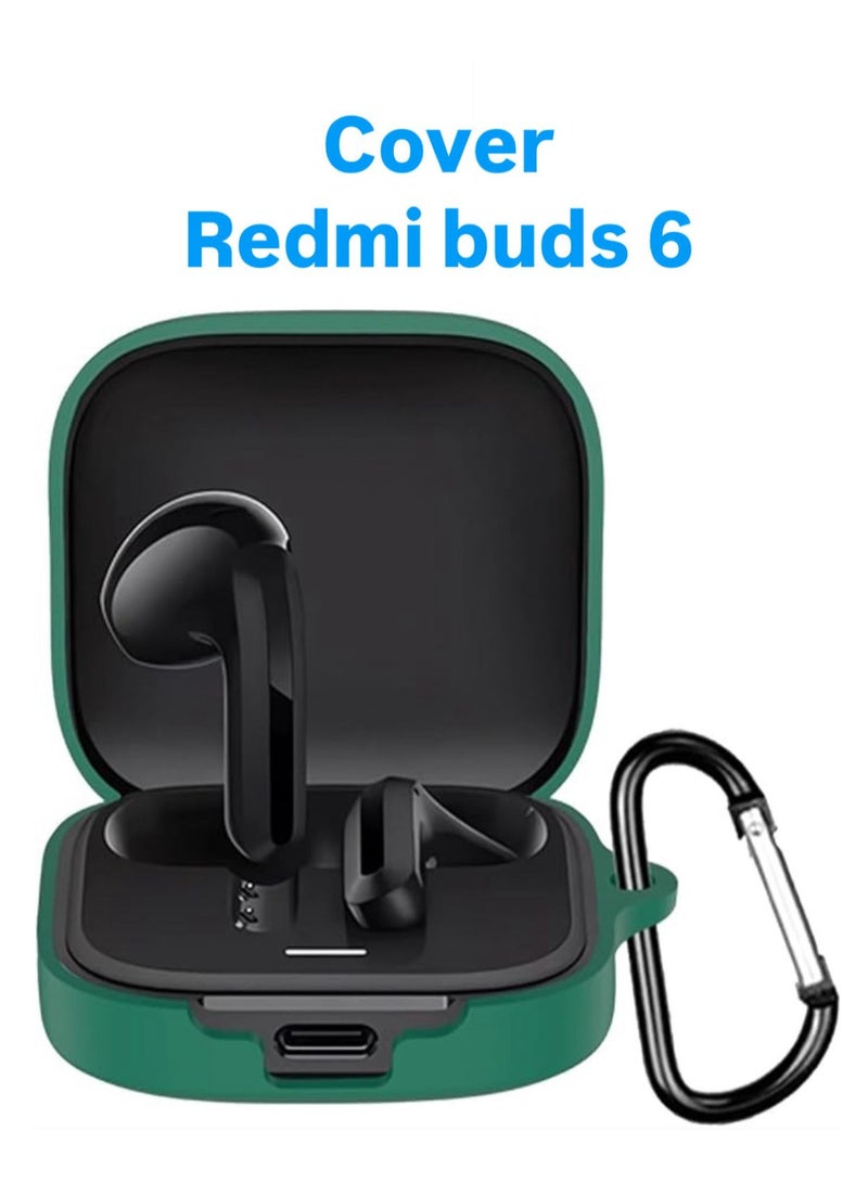 Redmi Buds 6 Silicone Case - Dark Green - Image 1