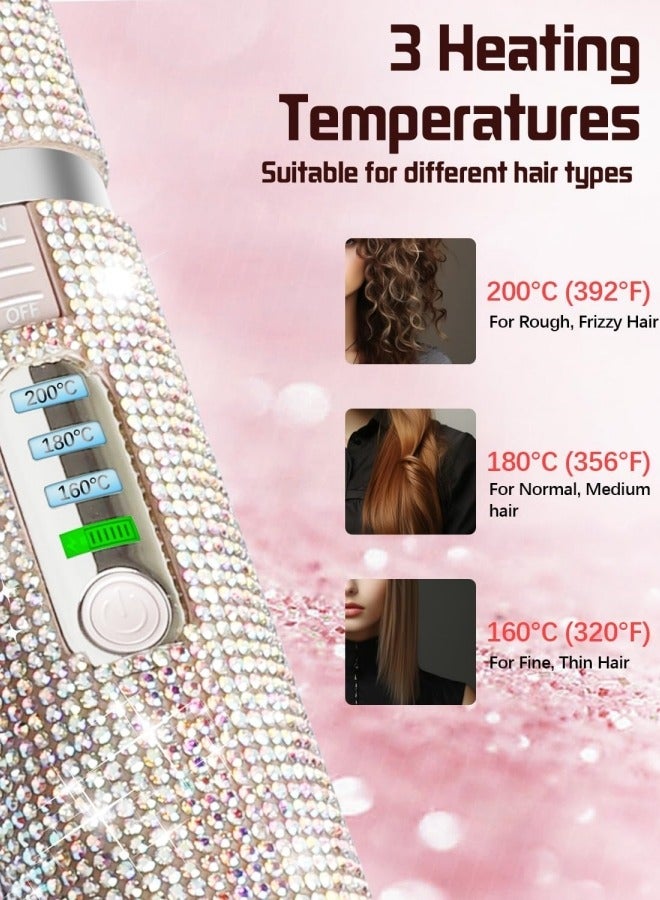 Rechargeable Cordless Hair Straightener Mini Cordless Flat Iron 4800mAh Fast Heating Anti-Burn Hair Straightener for Home and Outdoor Use - Image 5