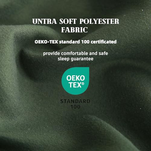 DOWNCOOL Comforters King Size Duvet InsertGreen All Season Duvet Lightweight Quilt Down Alternative Hotel Comforter with Corner Tabs Green King 102x90 Inches - Image 3