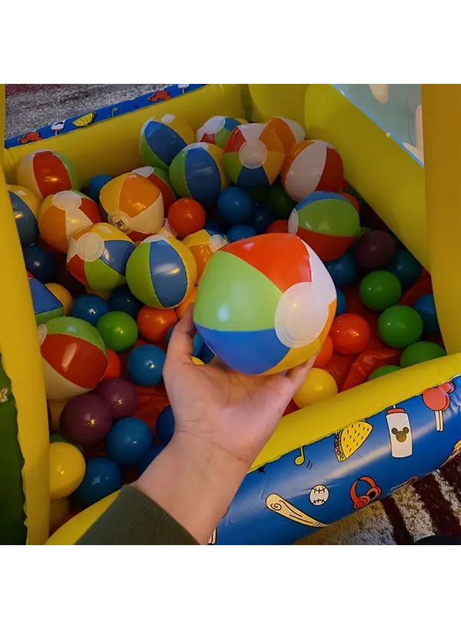 6 Pieces Mini Beach Balls Bulk Inflatable Pool Toys For Summer Party Decorations - Image 4