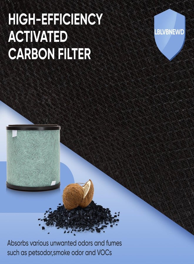 LBLVBNEWD HP072 HP071BRN Replacement Filter Compatible with Shark HP072 HP071BRN NeverChange Air Purifier, 2 Pack Filter for HP072, HP071BRN, HP070, UA075, HP072QGD, HP072QGN, HP072C - Image 4