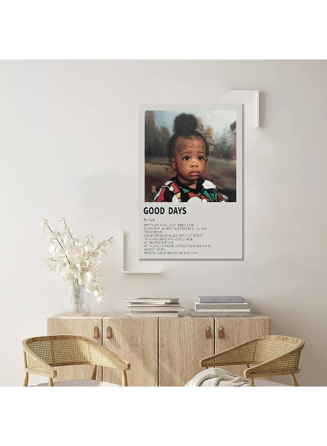 Home Trove KAONESO Sza Poster Good Days Music Album Cover Posters Canvas Poster Art Deco for Living Room Office Decoration Poster 16"x 24" Unframe  - Image 3